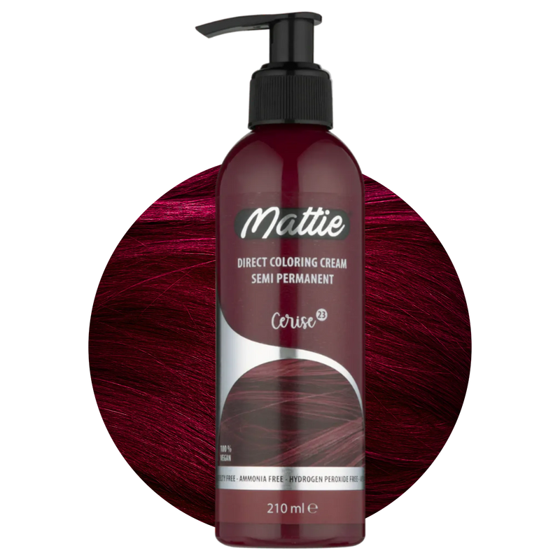 Mattie Cerise - Crème Colorante Direct Vegan Semi-Permanente 210ml