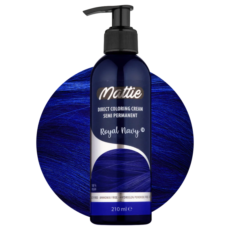 Mattie Royal Navy - Direct Vegan Coloring Cream Semi-Permanent 210ml