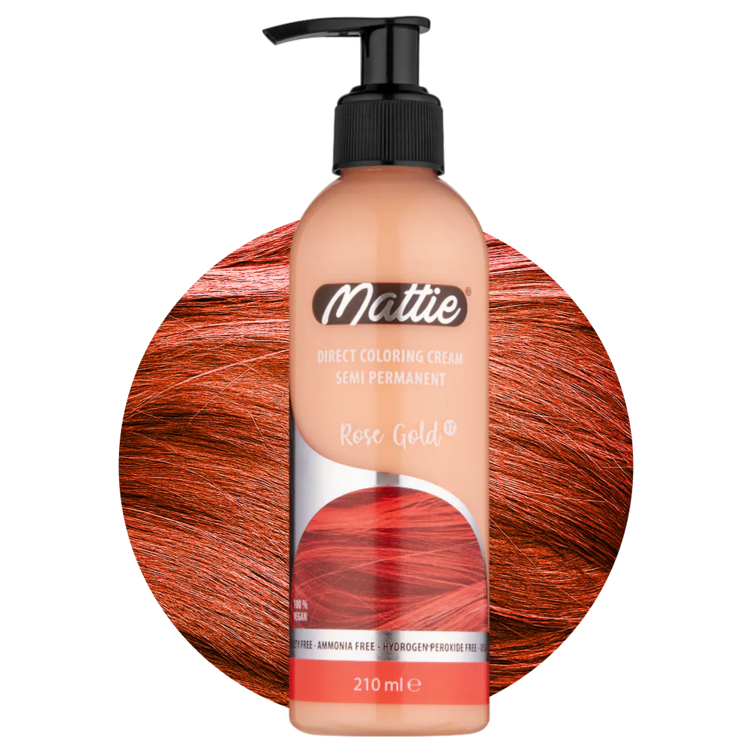 Mattie Rose Gold - Vegan Semi-permanente Direktziehende Coloration Haarfarbencreme 210 ml