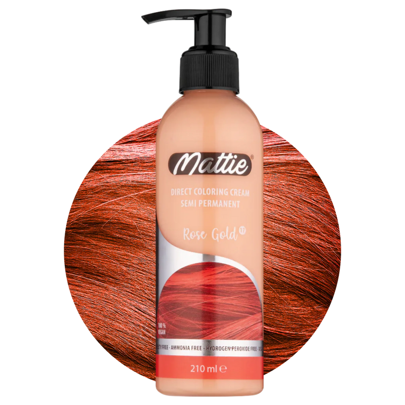 Mattie Rose Gold - Crème Colorante Direct Vegan Semi-Permanente 210ml