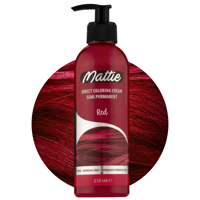 Mattie Red - Crème Colorante Direct Vegan Semi-Permanente 210ml