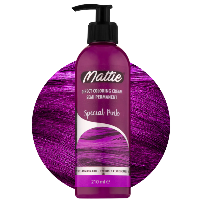 Mattie Special Pink - Crème Colorante Direct Vegan Semi-Permanente 210ml