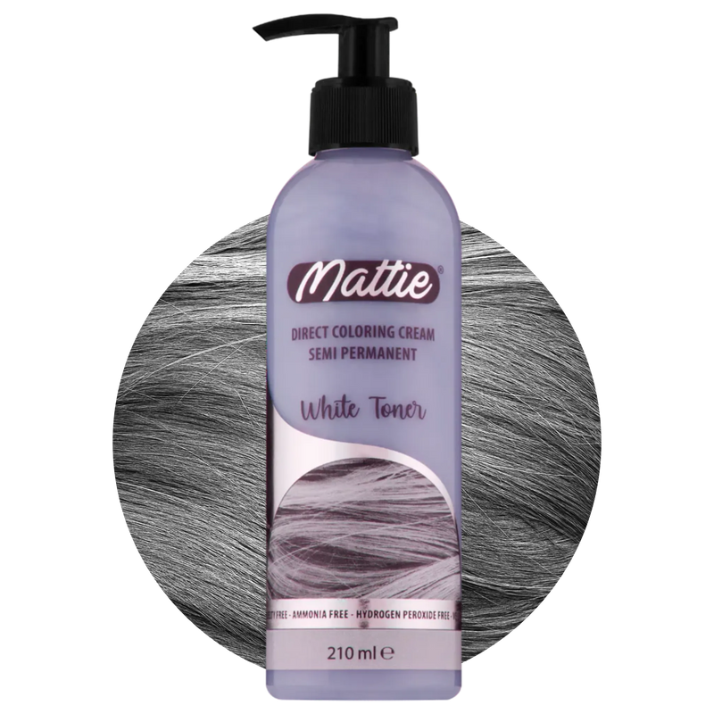 Mattie White Toner - Crème Colorante Direct Vegan Semi-Permanente 210ml