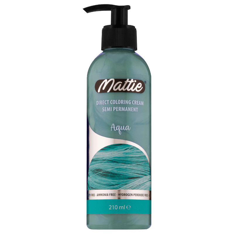 Mattie Aqua - Crème Colorante Direct Vegan Semi-Permanente 210ml