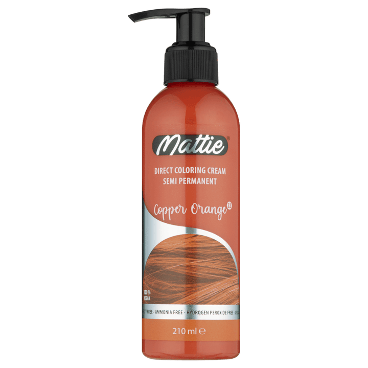 Mattie Copper Orange - Vegan Semi-permanente Direktziehende Coloration Haarfarbencreme 210 ml