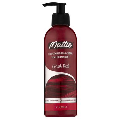 Mattie Coral Red - Crème Colorante Direct Vegan Semi-Permanente 210ml