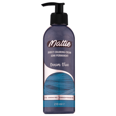 Mattie Denim Blue - Direct Vegan Kleurcrème Semi-Permanent 210ml