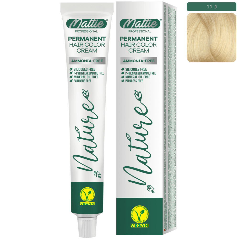 Mattie Professional Nature (11.0) Platinum - Vegane Permanent Farbcreme 60ml