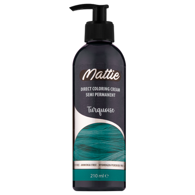 Mattie Turquoise - Direct Vegan Coloring Cream Semi-Permanent 210ml